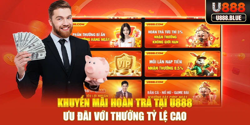 Khuyến Mãi Hoàn Trả Tại U888 - Ưu Đãi Với Thưởng Tỷ Lệ Cao